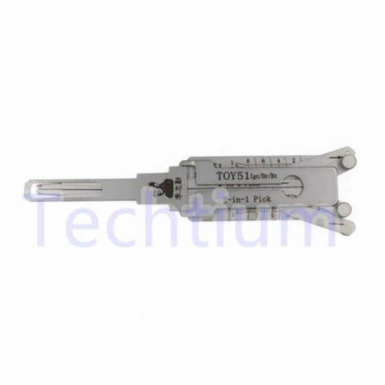 TOY51 Original Lishi 2 in 1 decode and lockpick