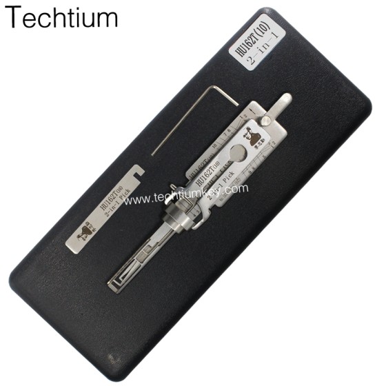 HU162T(10) Original Lishi 2 in 1 lock pick decoder for Audi TT,Q7,A4,2015 Magotan ,right blade