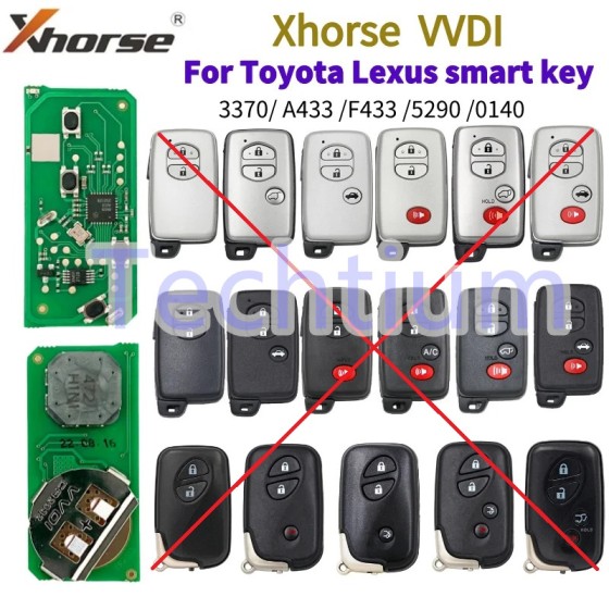 XSTO03EN XM38 Xhorse VVDI Universal Remote only PCB Support Toyota immobilizer type:8A/4D/4A