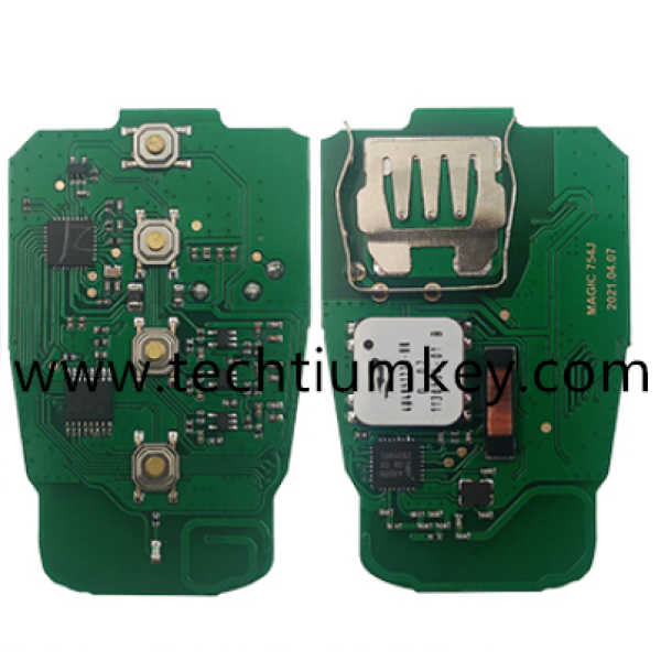 754J 433 MHz 3+1 Buttons  JMD Magic Audi Smart Remote Key Proximity Type