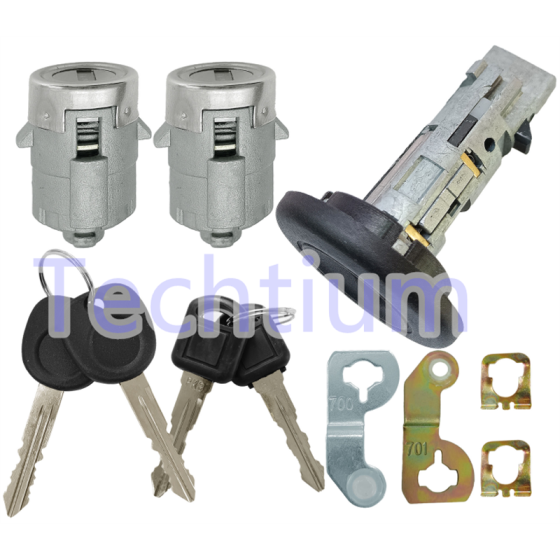 Cadillac door Lock cylinder full set with 4 keys (1pcs ignition door Lock and 2pcs door lock)