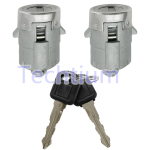 Cadillac Left and Right door Lock cylinder 4pcs/Set