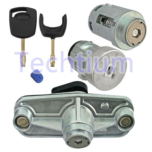 Ford Mondeo door lock cylinder full set (1pcs door lock,1pcs Trunk door lock,1pcs ignition door lock)