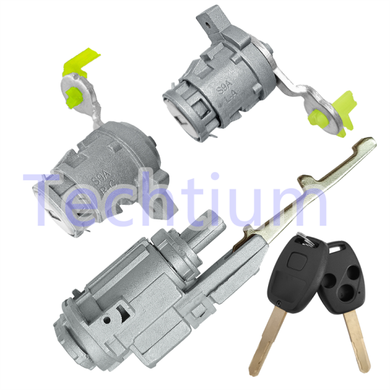 Honda door Lock cylinder  (1pcs ignition door lock,2pcs door lock)