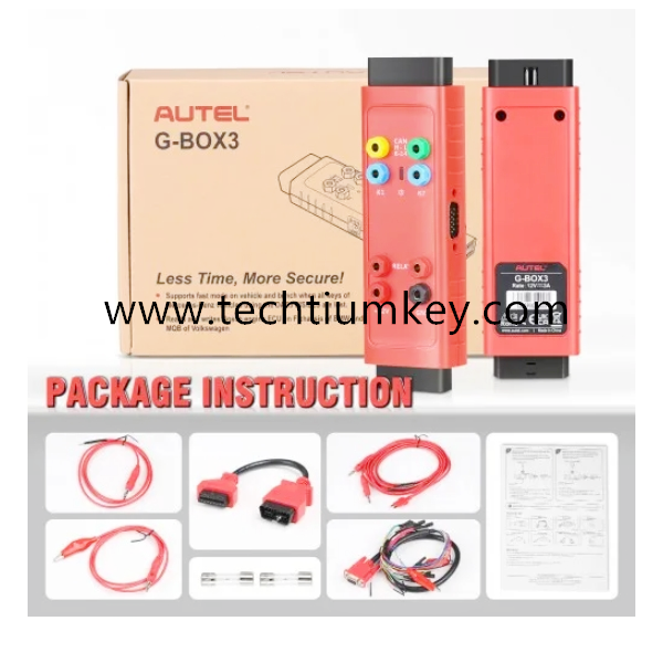 Autel MaxiIM G-BOX 3 adattatore per Autel MaxiM IM608Pro, IM608 e IM508(con un acquisto aggiuntivo di XP400) Read/Write per EDC17, MEx17, MD1 e MG1 CUs e supporta il modo veloce su veicolo e panchina in mercedes benz tutte le chiavi perse.