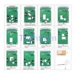I pezzi delle schede degli adattatori fissi di tipo 11 funzionano con KD-X4, KD MAX e altri dispositivi che consentono un uso permanente libero